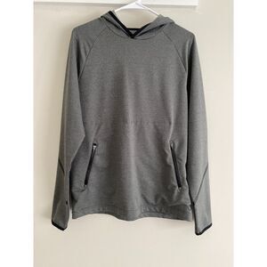 UnTUCKit Mens Small Pullover Hoodie Sweater Gray Black